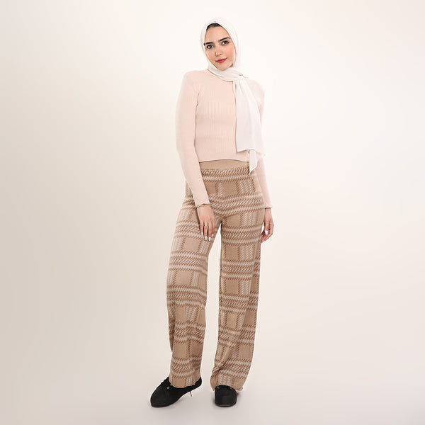 Crew Neck Tricot Cropped Top