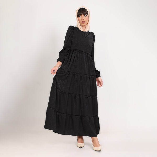 Silk Long Sleeve Maxi Dress