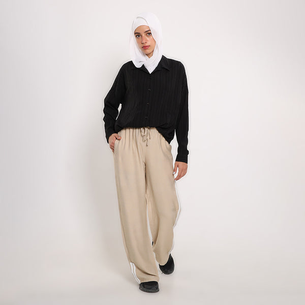 Wide Leg Jogger Trousers