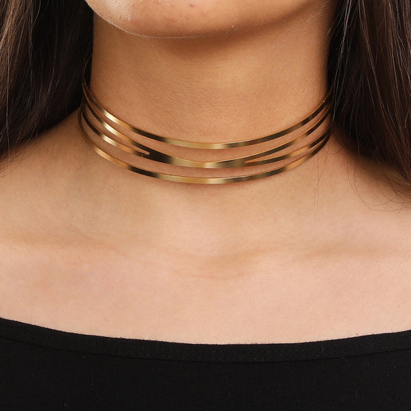 Elegant Simple Choker Necklace