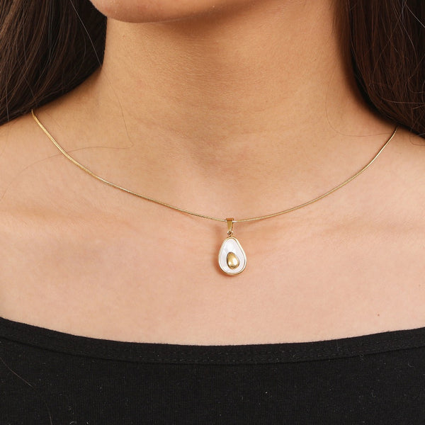 Avocado Gold Chain Necklace