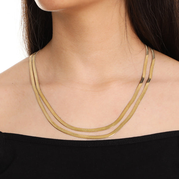 Double Layer Snake Necklace