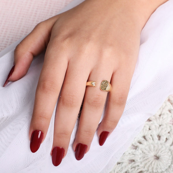 Gold Color Open Ring