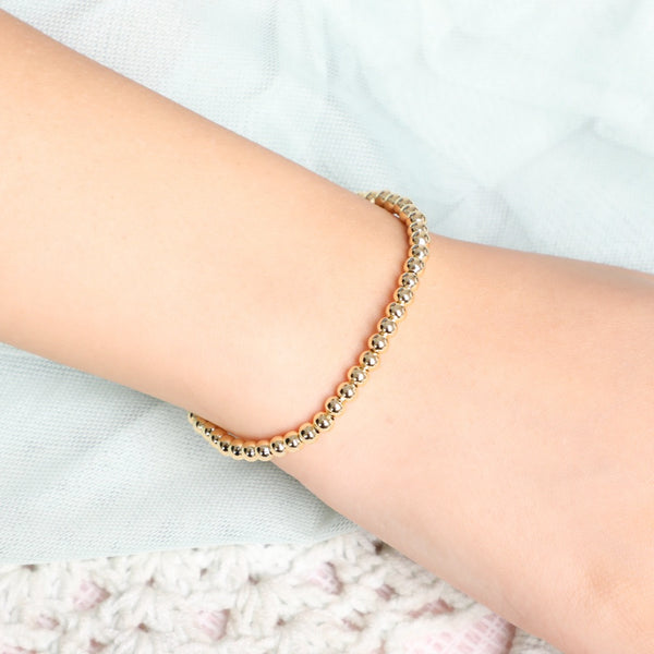 Small Gold Beads Bracelet