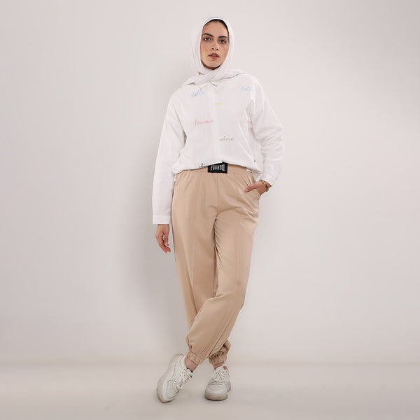 Jogger Pants with Patch Detail