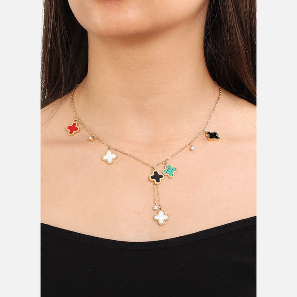 Six colors Clover leaf Necklace