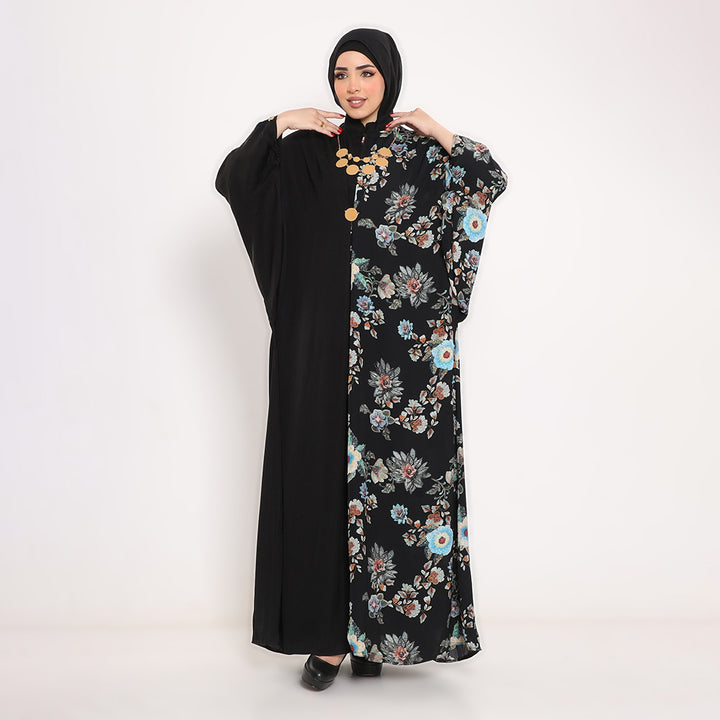 Assymetric Butterfly Sleeve Abaya