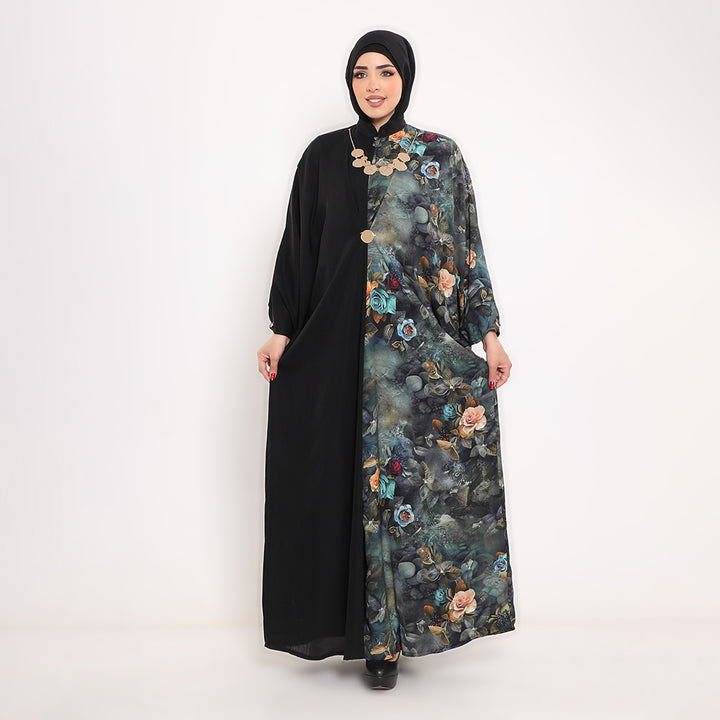 Assymetric Butterfly Sleeve Abaya