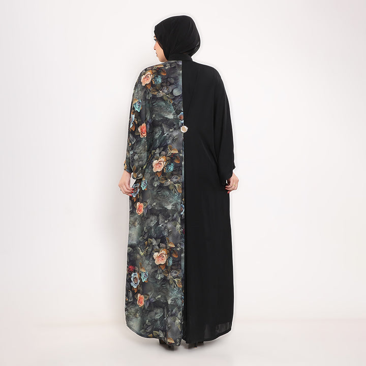 Assymetric Butterfly Sleeve Abaya