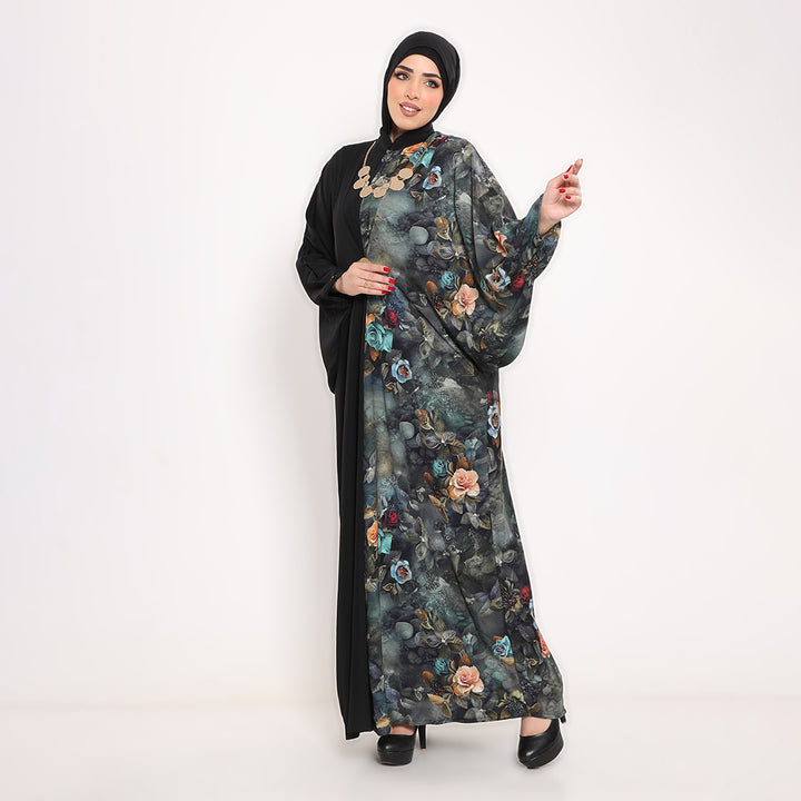 Assymetric Butterfly Sleeve Abaya