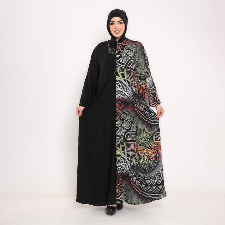 Assymetric Butterfly Sleeve Abaya