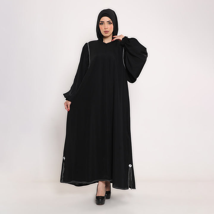 Gathered Butterfly Sleeve Abaya