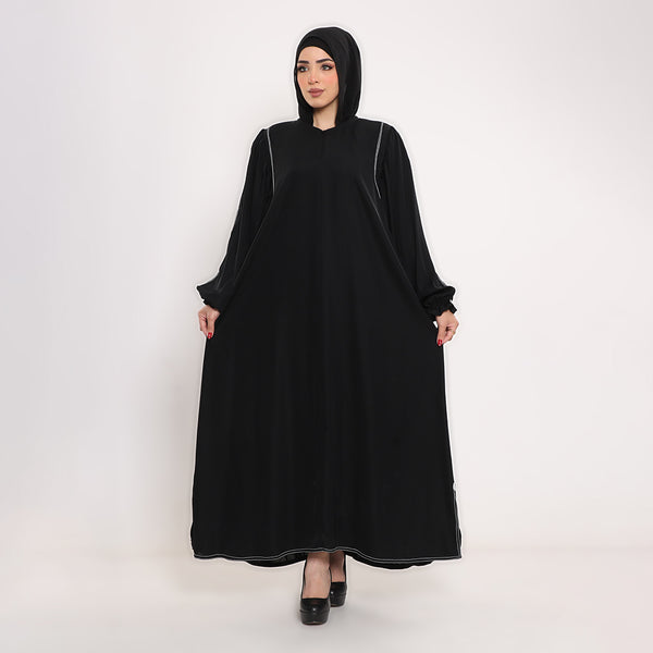 Gathered Butterfly Sleeve Abaya